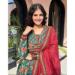 Picture of Excellent Cotton Fire Brick Straight Cut Salwar Kameez