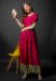 Picture of Pleasing Rayon Dark Red Readymade Gown