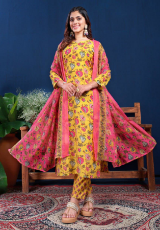 Picture of Fine Cotton Peru Readymade Salwar Kameez