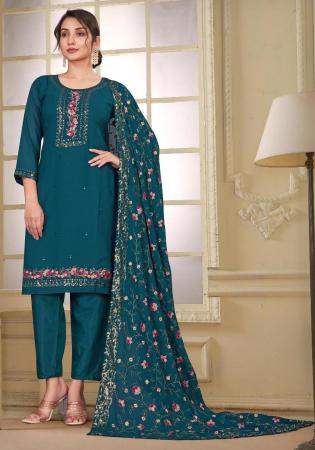 Picture of Georgette Midnight Blue Readymade Salwar Kameez