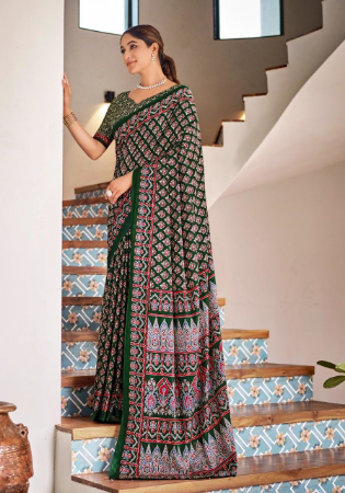 Picture of Delightful Cotton Slate Grey Saree