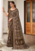 Picture of Enticing Cotton Dark Olive Green Saree