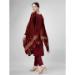 Picture of Grand Cotton Maroon Readymade Salwar Kameez