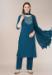 Picture of Wonderful Cotton Midnight Blue Readymade Salwar Kameez