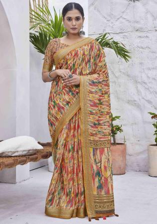 Picture of Marvelous Linen Dim Gray Saree