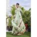 Picture of Alluring Linen Dark Sea Green Saree