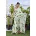 Picture of Alluring Linen Dark Sea Green Saree