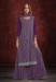 Picture of Beauteous Georgette Purple Straight Cut Salwar Kameez