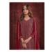 Picture of Bewitching Georgette Maroon Straight Cut Salwar Kameez