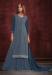 Picture of Georgette Navy Blue Straight Cut Salwar Kameez