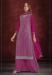 Picture of Georgette Light Pink Straight Cut Salwar Kameez