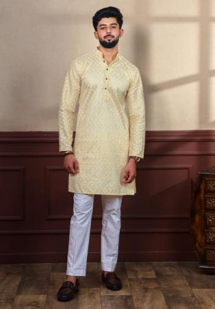 Picture of Lovely Silk Tan Kurtas