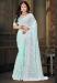 Picture of Fascinating Georgette Dark Sea Green Saree