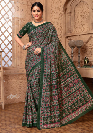 Picture of Marvelous Cotton Slate Grey Saree