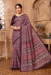 Picture of Well Formed Cotton Rosy Brown Saree