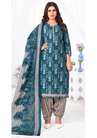 Picture of Stunning Cotton Slate Grey Readymade Salwar Kameez