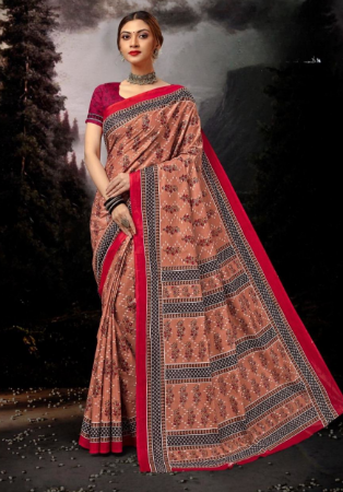 Picture of Stunning Cotton Dim Gray Saree