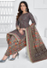 Picture of Cotton Dark Olive Green Readymade Salwar Kameez