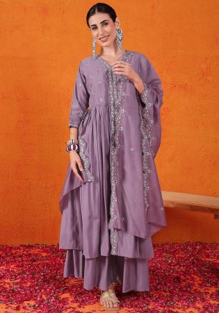 Picture of Gorgeous Silk Orchid Readymade Salwar Kameez