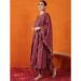 Picture of Ravishing Silk Brown Readymade Salwar Kameez