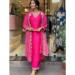 Picture of Rayon & Silk Deep Pink Readymade Salwar Kameez