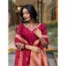 Picture of Rayon & Silk Maroon Readymade Salwar Kameez