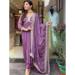 Picture of Rayon & Silk Rosy Brown Readymade Salwar Kameez