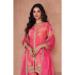 Picture of Grand Georgette Pink Straight Cut Salwar Kameez