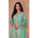 Picture of Georgette Dark Sea Green Straight Cut Salwar Kameez