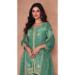 Picture of Georgette Cadet Blue Straight Cut Salwar Kameez