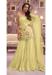 Picture of Georgette Lemon Chiffon Straight Cut Salwar Kameez