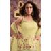 Picture of Georgette Lemon Chiffon Straight Cut Salwar Kameez