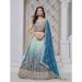 Picture of Shapely Chiffon Dark Grey Lehenga Choli