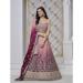 Picture of Alluring Chiffon Maroon Lehenga Choli