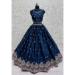 Picture of Superb Net Navy Blue Lehenga Choli