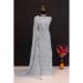 Picture of Georgette Light Slate Grey Straight Cut Salwar Kameez