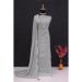 Picture of Georgette Dark Grey Straight Cut Salwar Kameez