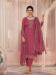 Picture of Georgette Indian Red Straight Cut Salwar Kameez