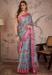 Picture of Fascinating Linen Dark Sea Green Saree