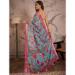 Picture of Fascinating Linen Dark Sea Green Saree