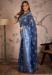 Picture of Fascinating Linen Dark Slate Blue Saree