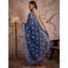 Picture of Fascinating Linen Dark Slate Blue Saree