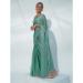 Picture of Well Formed Chiffon & Georgette Sea Green Saree