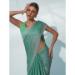 Picture of Well Formed Chiffon & Georgette Sea Green Saree