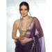 Picture of Charming Chiffon & Georgette Purple Saree