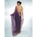 Picture of Charming Chiffon & Georgette Purple Saree