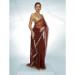 Picture of Ravishing Chiffon & Georgette Saddle Brown Saree