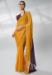 Picture of Beauteous Chiffon & Georgette Yellow Saree