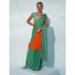 Picture of Pleasing Chiffon & Georgette Sea Green Saree