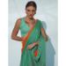 Picture of Pleasing Chiffon & Georgette Sea Green Saree